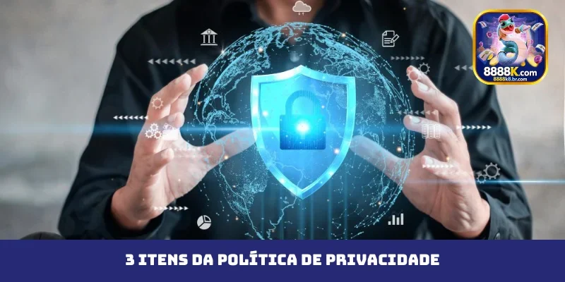 3 itens da política de privacidade