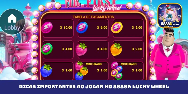 Dicas importantes ao jogar no 8888K Lucky Wheel