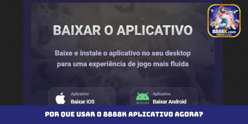 Por que usar o 8888K aplicativo agora?